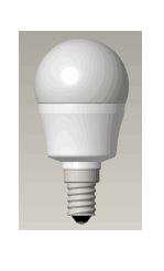 GLOBE LED SES F/RND 6W 3000K FR 470 Lm