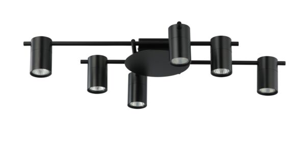 SPOT GU10 X 6 Interior Ceiling BLK OD720mm H120mm Adj