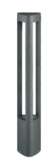 BOLLARD 7W Grey 3K IP54 H800mm 3 Sections 216 Lm