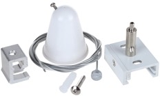 TRACK 3 Circuit 4 Wire Cable Suspension Mount Kit WH
