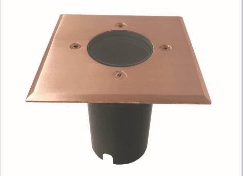INGROUND MR16 SQ Cop IP67 F/Plate 120mm  Open