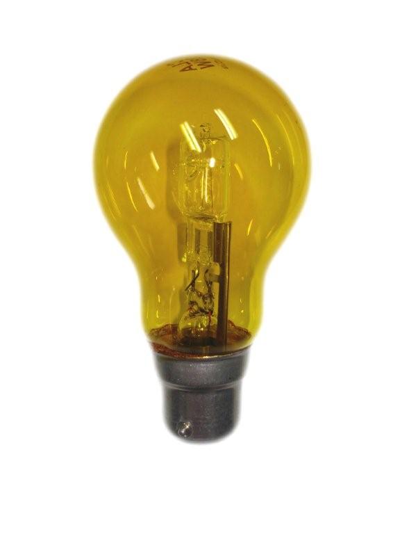 GLOBE HAL BC GLS 28W = 40W YELLOW 340 Lm