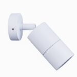 PILLAR S/ADJ GU10 Wh IP65 RND B/Plate