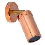 PILLAR S/ADJ 12V MR16 Cop IP54 RND B/Plate