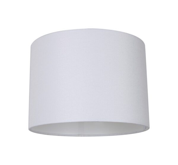 DIY Lampshade White Fabric DRUM OD320mm