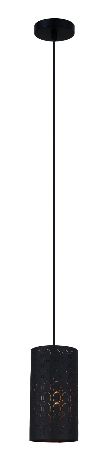 PENDANT ES Embossed Blk OBLONG OD130mm