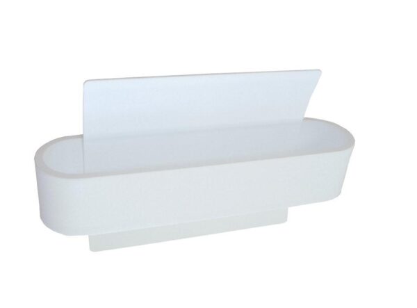 WALL Int City S/M 6W RECT CURVED Matt Wh 3K 460 Lm