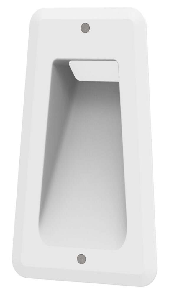 STEP RECD 240V 7W TRAPEZIUM Blk 3K IP54 A/Glare W106mm 190Lm