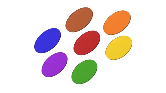 TRK Lens Colour Kit 7 Pieces different color for ZONE1 Heads