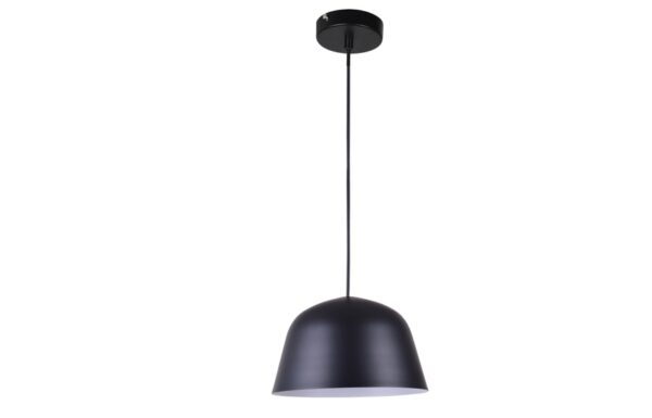 PENDANT ES Matt Blk ANGLED DOME OD250mm