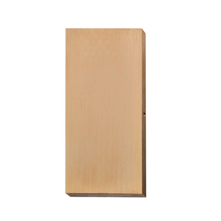 PILLAR Up/Dn 2x3W RECT Bronze 3K IP65 Flush Mount 2x300 Lm