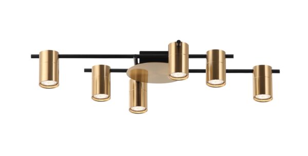 SPOT GU10 X 6 Interior Ceiling Brass OD720mm H120mm Adj