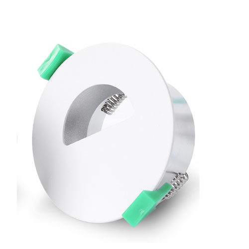D/L FITTING FIXED RND Matt WH 70mm Semi Circle Architectural