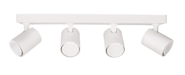SPOT 4/ADJ GU10 Wh IP20 RECT BAR L450mm x W75mm x H25mm