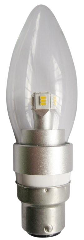 GLOBE LED BC CAN DIMM 4W 3000K CLR 300D 300 Lm