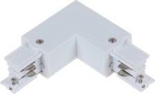 TRACK 3 Circuit 4 Wire L-Piece Connector - LEFT WH