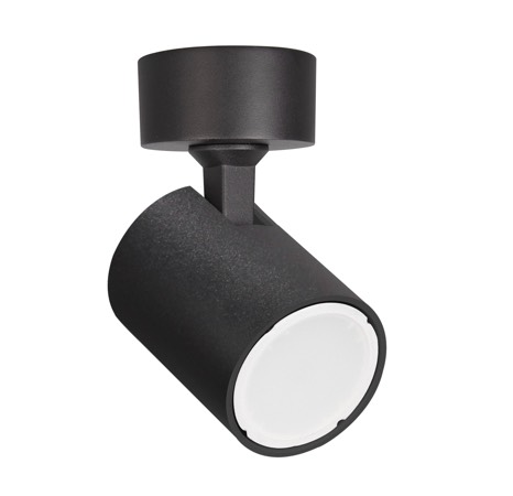 SPOT S/ADJ GU10 Blk IP20 RND BASE OD60mm