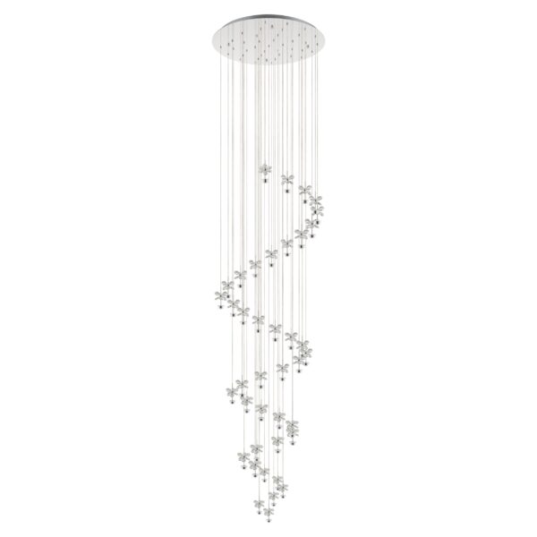 PIANOPOLI 1 H/L 40X 1.8W LED 3000K CHR/CRYSTAL