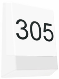 BULKHEAD 12W RECT Wh 3K IP65 Letterbox 770 Lm