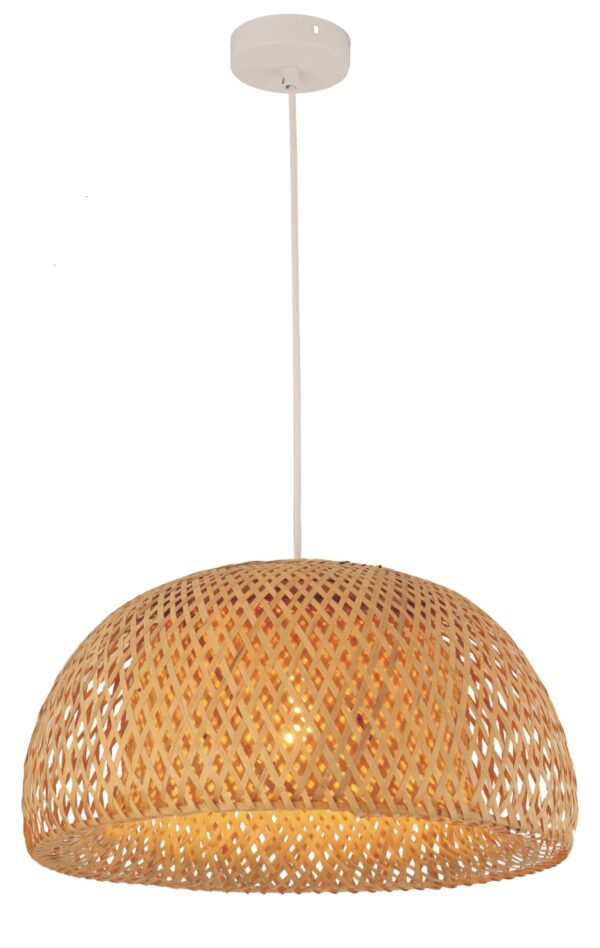PENDANT ES 40W Sml Bamboo Finish OD380mm x L230mm