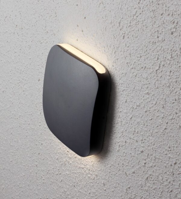 WALL S/M Up/Dn 9W SQ Blk 3K IP54 737 Lm