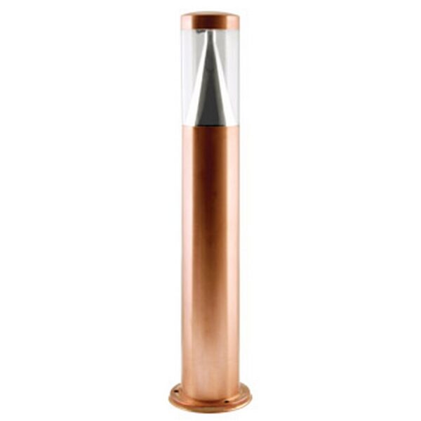 BOLLARD 6W RND Polishing Copper 3K IP67 H500mm Anti Glare 620 Lm