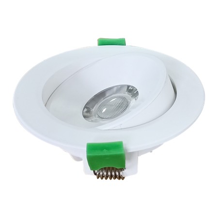 D/L GIMBAL DIMM 8W RND WH Tri IP20 90mm 720 Lm