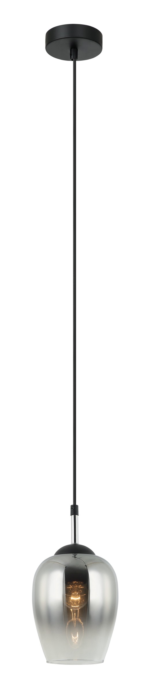 PENDANT ES 40W Chrome Wine Glass OD140mm x H960mm