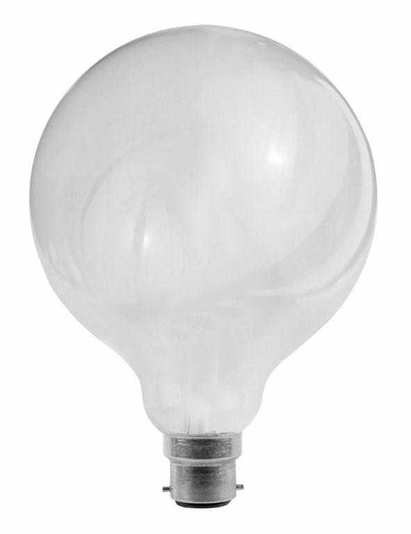 GLOBE HAL BC Spherical G125 53W=75W FR 2800K 780 Lm