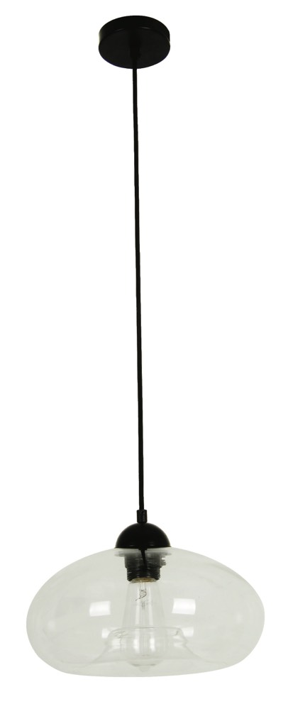 PENDANT ES Clear Glass OVAL OD275mm