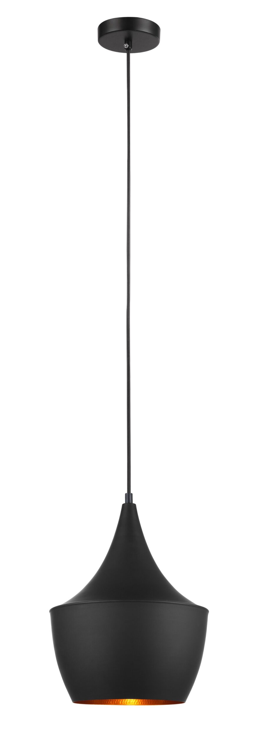 PENDANT ES Blk ANGLED BELL OD250mm