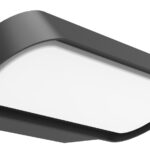 WALL S/M 7W RECT Dark Grey 3K IP65 Opal Diff Rounded 180 Lm