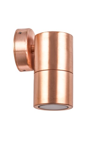 PILLAR FIXED GU10 Cop IP65 RND B/Plate