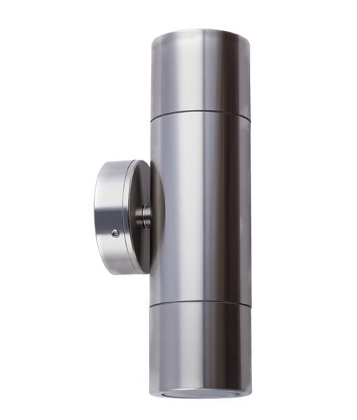 PILLAR Up/Dn GU10 Titanium IP65 RND B/Plate