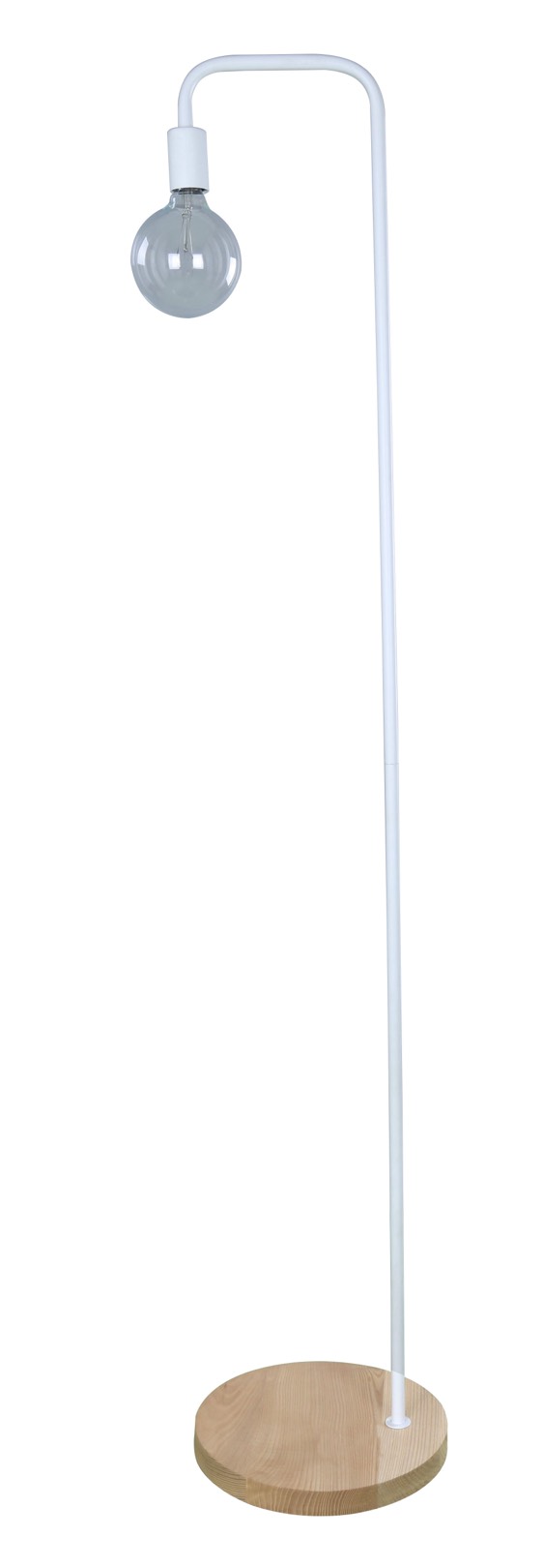 FLOOR ES Wh HOOK H1610mm w/blonde wood