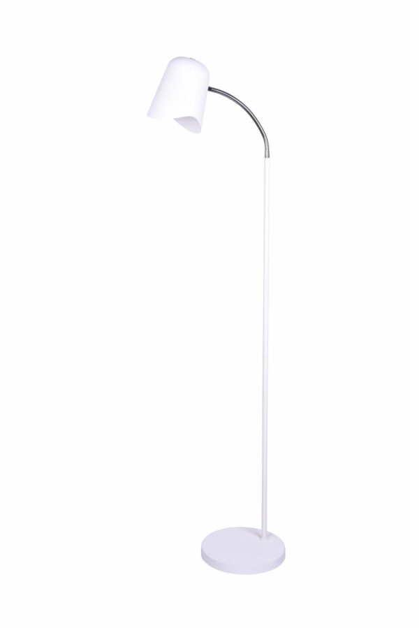 FLOOR ES Matt Wh ELLIPSE H1545mm Adj w/wave edge