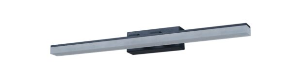 WALL Int S/M 12W RECT Blk Tri Dim FR Diff L535 mm 1339Lm