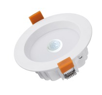 D/L FIXED 15W RND WH 5K IP20 120mm w/Motion Sensor 1250 Lm