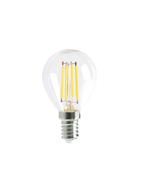 GLOBE LED SES F/RND DIMM Filament 4W 2700K CLR 400 Lm