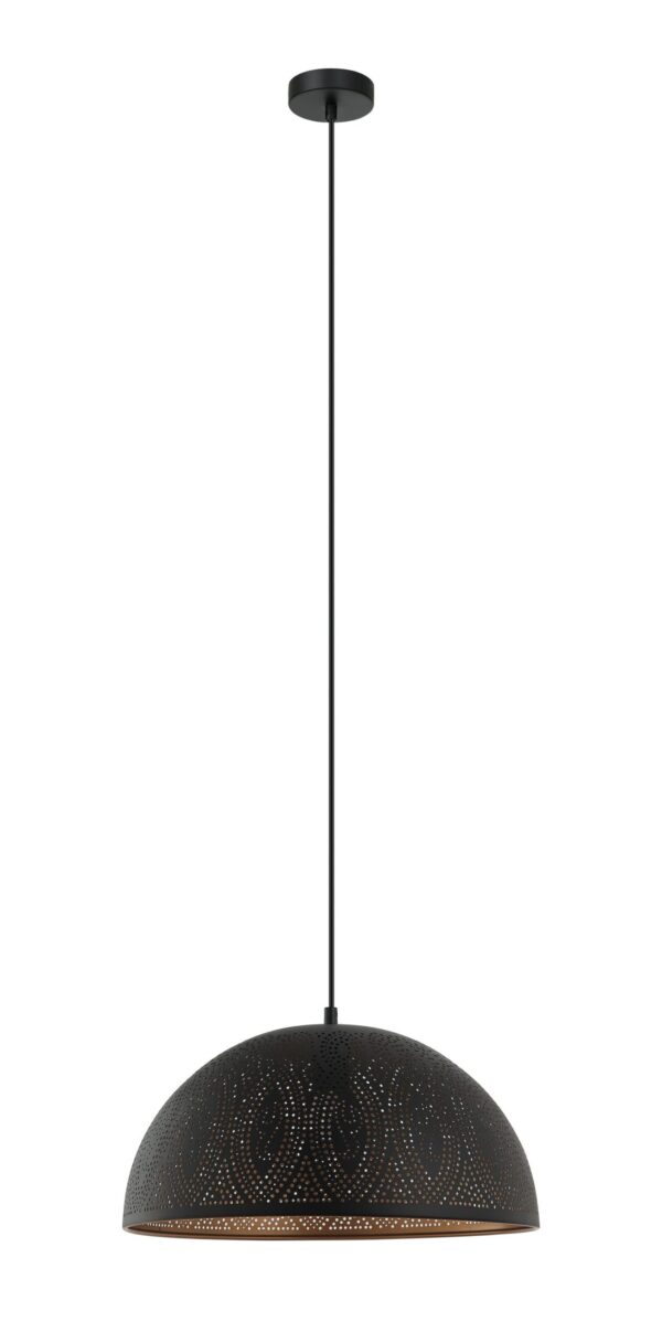 PENDANT ES OD400mm DOME Black w/Gold