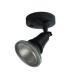 SECURITY S/ADJ ES Blk 5K IP44 incl 10W PAR30 800 Lm