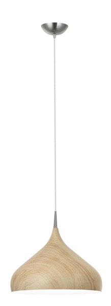 PENDANT ES Oak Wood DOME OD420mm