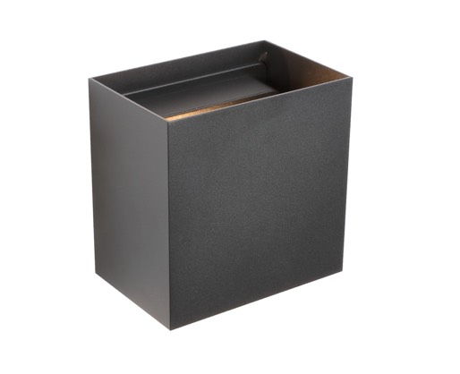 WALL S/M 20W SQ Blk 3K IP65 w/ adj Lens Covers 940 Lm