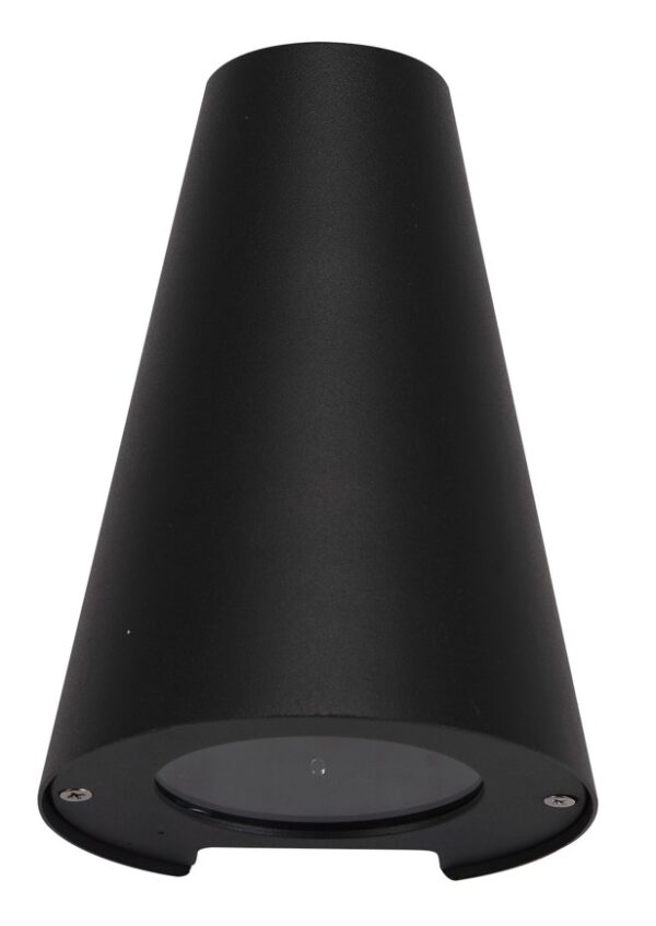 WALL S/M ES CONE Matt Blk IP44