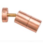 PILLAR S/ADJ 12V MR16 Cop IP65 RND B/Plate