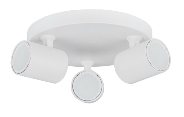 SPOT 3/ADJ GU10 Wh IP20 RND Base OD230mm x H25mm