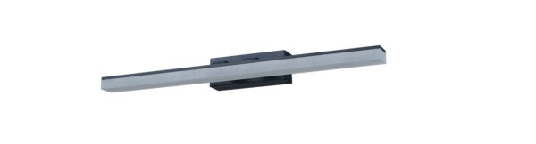 WALL Int S/M 8W RECT Blk Tri Dim FR Diff L370 mm 931Lm