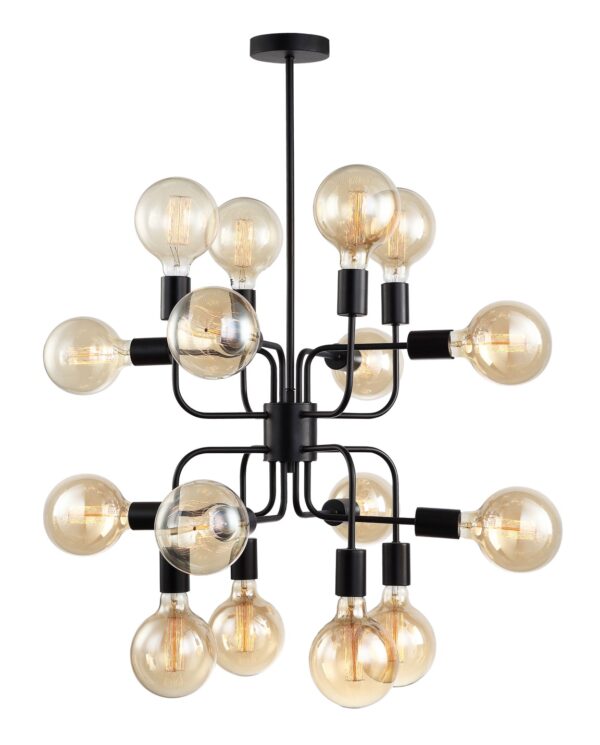 PENDANT ESx16 Matt Blk 8 x C Arms OD505mm