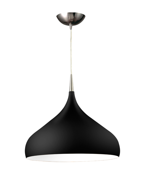 PENDANT ES Matt Blk DOME OD420mm