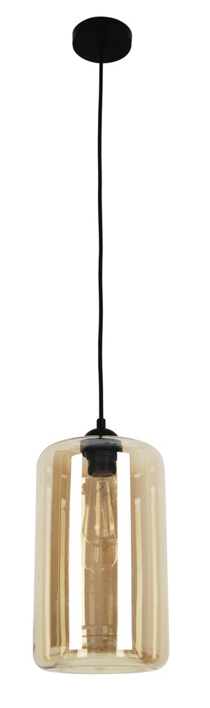PENDANT ES Amber Glass OBLONG OD180mm